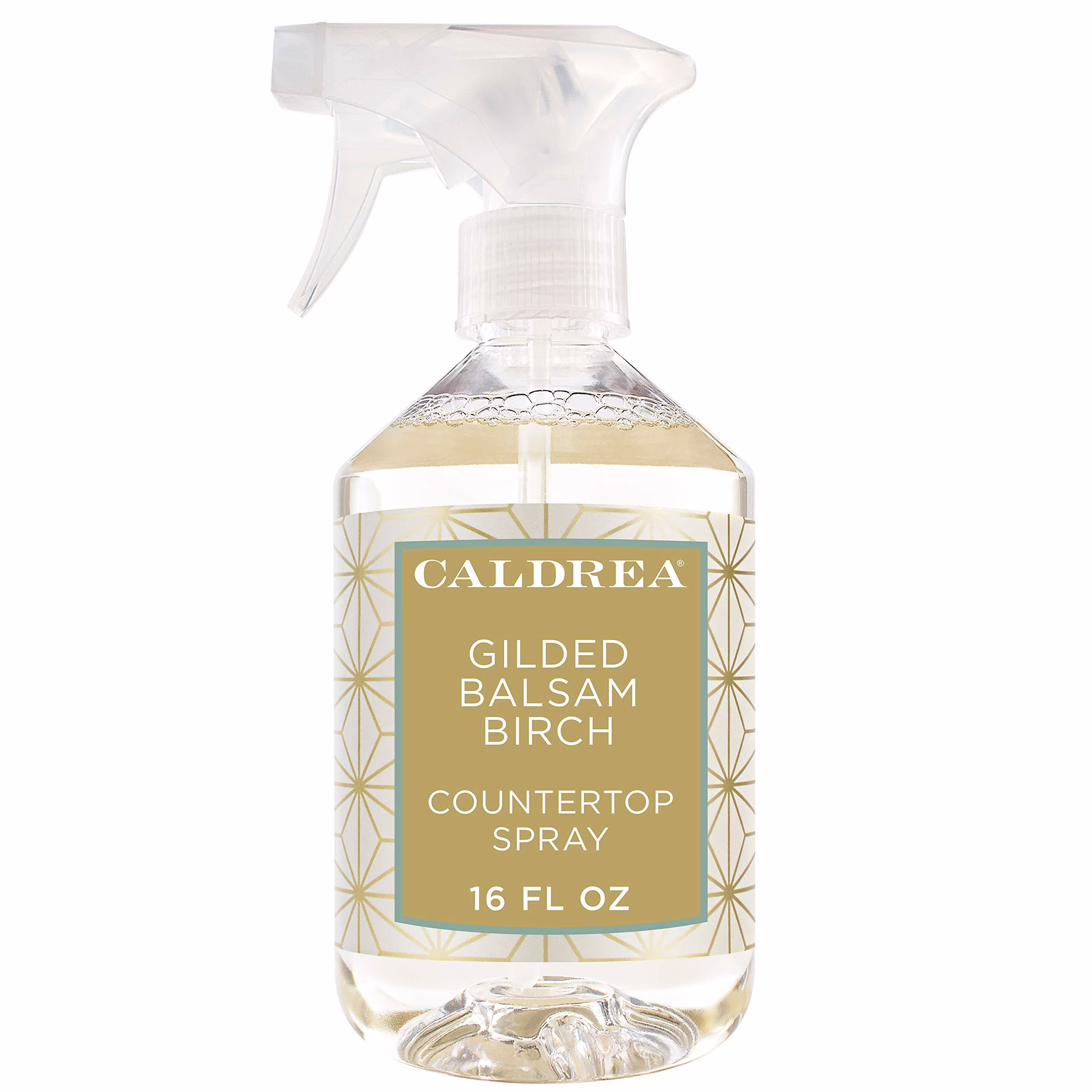 Caldrea Multi-surface Countertop Spray Cleaner, Made with Vegetable Protein Extract, Gilded Balsam Birch Scent, 16 oz - Thumbnail 1