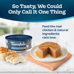 Blue Buffalo Tastefuls Natural Wet Cat Food, Adult, Chicken Paté, 5.5-oz. Can - Thumbnail 3