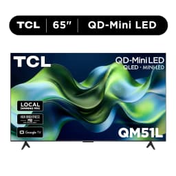 TCL 65" QM51L Series QD-Mini LED 4K QLED UHD HDR Smart Google TV (NEW 2026) - New Halo Control System - Thumbnail 1