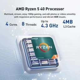 HP OmniBook 3 16" FHD+ Touchscreen Laptop, AMD Ryzen 5 40, 16GB RAM, 2TB SSD, Windows 11 Pro - Thumbnail 4