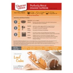 Duncan Hines Signature Perfectly Moist Orange Supreme Cake Mix, 15.25 oz - Thumbnail 8