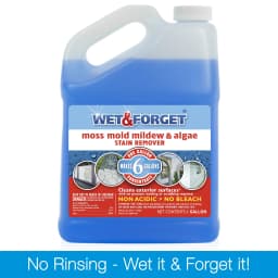 Wet & Forget Outdoor Moss, Mold, Mildew, and Algae Stain Remover Concentrate, 128 oz - Thumbnail 1