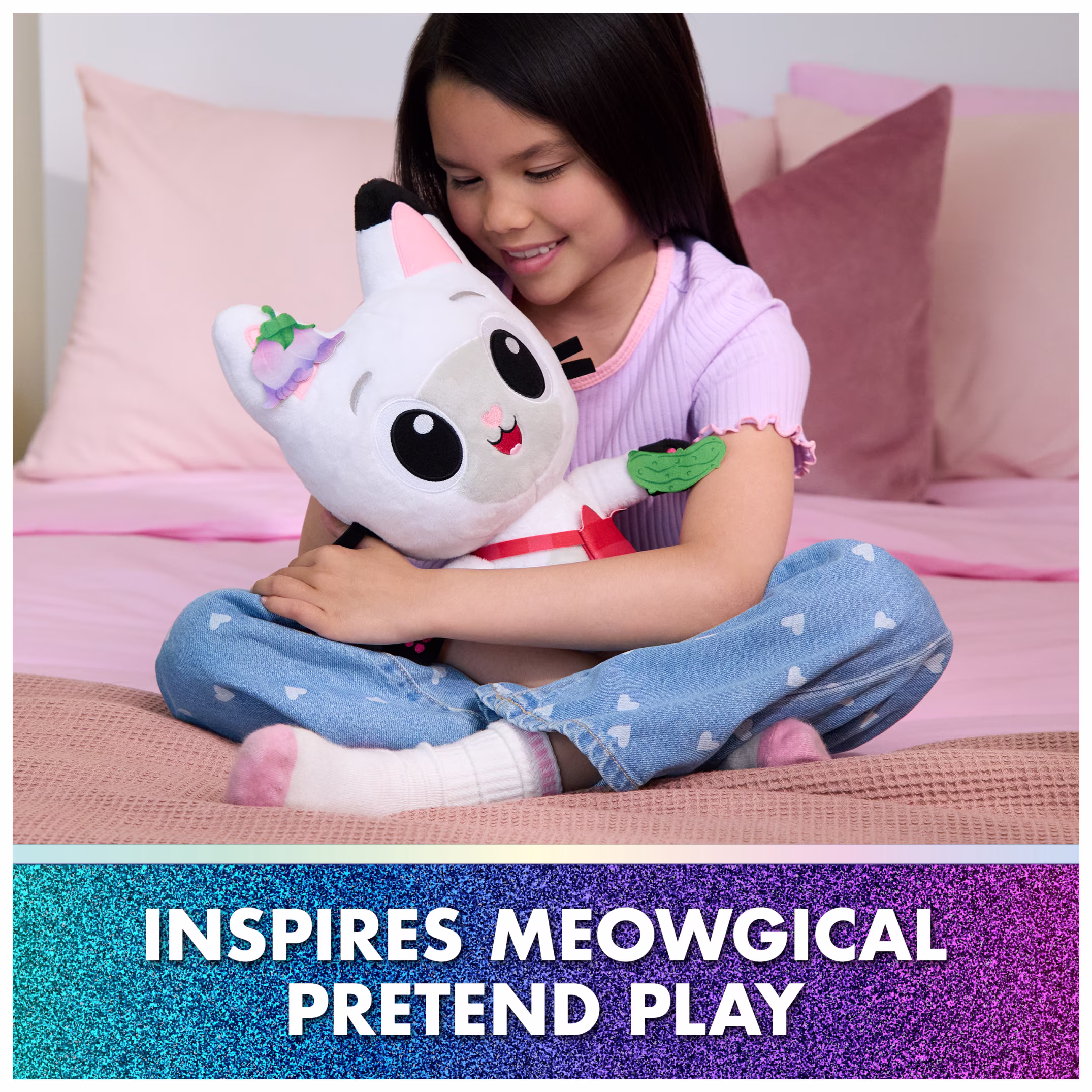Gabby's Dollhouse: The Movie, Meow-mazing Interactive Pandy Paws Plush with Accessories for Kids 3 - Thumbnail 4
