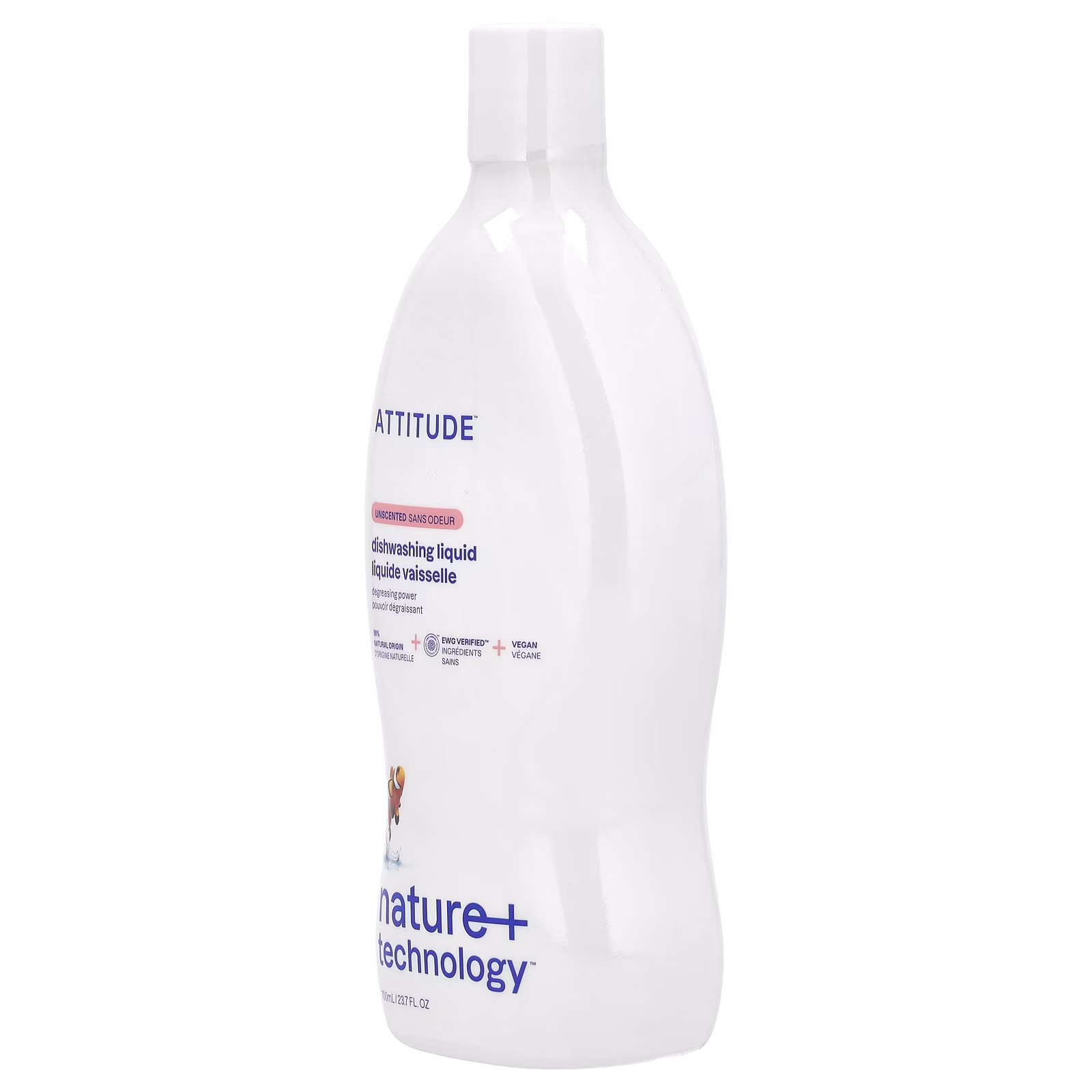 ATTITUDE Dishwashing Liquid, Unscented, 23.7 fl oz (700 ml) - Thumbnail 3
