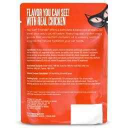 Tiki Cat Friends Wet Cat Food, Chicken & Pumpkin, 2.5 oz. Pouch - Thumbnail 2