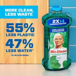 Mr. Clean All Purpose Cleaner, 2X Concentrated Multi Surface with Febreze Meadows & Rain Scent, 64 fl oz - Thumbnail 5