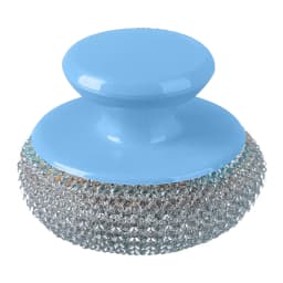 1 Pc Steel Wool Scrubber with Removable Handle, Heavy Duty Metal Wool Scrubbers, Multiuse Stainless Steel Scouring Pad, Kitchen Cleaning Brush - Thumbnail 1