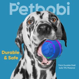 Petbobi Interactive Toy Dog Ball, Active Rolling Ball for Dogs with Flashing LED Light, Moving Bouncing Toys Ball for Medium Large Dogs, USB - Thumbnail 7