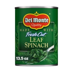 Del Monte Fresh Cut Leaf Spinach, 13.5 oz Can, Canned Vegetables - Thumbnail 1