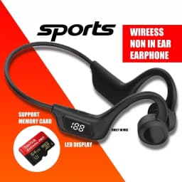 RHEA- Bone Conduction Open-Ear Bluetooth Sport Headphones, Premium Wireless Over-Ear - Thumbnail 1