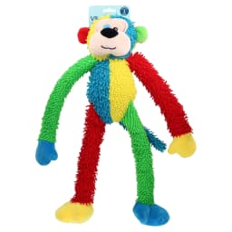 Vibrant Life Multicolor Monkey Plush Dog Toy with Squeakers, Chew Level 1 - Thumbnail 7
