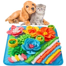 CHENjy Snuffle Mat for Dogs Slow Feeder Licking Mat for Anxiety Relief Mental Stimulation Foraging Puzzle Toy for Dogs Cats Machine Washable Pet Mat - Thumbnail 1