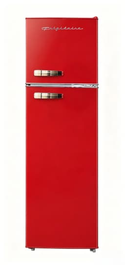 Frigidaire 10 Cu. Ft. Top Mount Retro Refrigerator, Apartment Size Compact Fridge, Red - Thumbnail 1