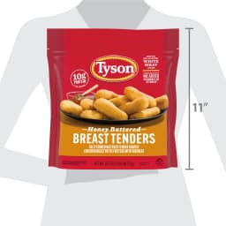 Tyson Honey Battered Breast Tenders, 25.5 oz (Frozen, Fully Cooked) - Thumbnail 9