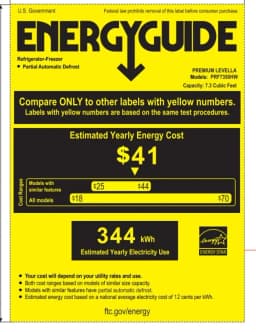 Premium Levella 7.3 cu ft Energy Star Manual Defrost Top Freezer Refrigerator - Thumbnail 4