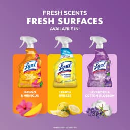 Lysol® All-Purpose Cleaner, Sanitizing and Disinfecting Spray, Lavender & Cotton Blossom, 32 fl oz - Thumbnail 7