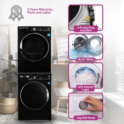 Conserv LUXE E-STAR STACKABLE Washer2.2cf 110 V+ Condensing Dryer4Cf 220V - Thumbnail 5