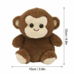 Plush Monkey, Super Soft Cuddly, 1 Piece,Suitable for Kids Playroom Decor Hugging Gift - Thumbnail 2