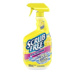 Scrub Free Total Bathroom Cleaner with OxiClean, Lemon Scent, 32 fl oz - Thumbnail 1