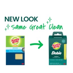 Scotch-Brite Dobie Original Scrubbing Pads, Flexible and Fast Drying, 3 Pack - Thumbnail 2