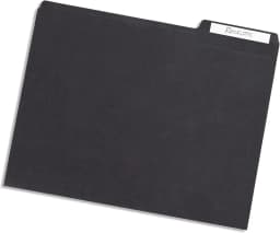 100 File Folders, Letter Size, 1/3 Cut Tab, Grayscale | Gray, black and white assortment, durable 11pt paper, 1/3 cut assorted tabs, color coded home - Thumbnail 4