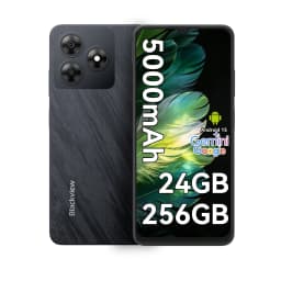 Blackview WAVE 8 Unlocked Smartphone - 5000mAh Battery,24GB+256GB/2TB,4G Octa-Core Cell Phone,13MP Camera,6.56" 90Hz HD+ Display,GPS/OTG,Fingerprint/Face ID Mobile Phones,Black - Thumbnail 1