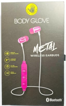 RHEA- Body Glove Metal Pink Bluetooth Earbuds - Thumbnail 1