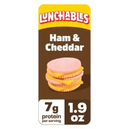 (5 pack) Lunchables Ham & Cheddar Value Pack, 1.9 oz Pack - Thumbnail 2