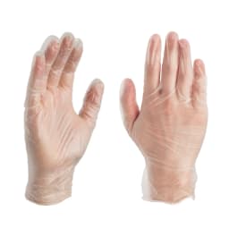 AMMEX Clear Vinyl Exam Gloves, Size Large, 1000 Count, Light-Duty - Thumbnail 2