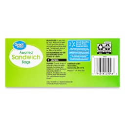 Great Value Double Zipper Sandwich Bags, Assorted Colors, 100 Count - Thumbnail 6