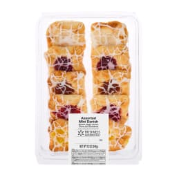 Freshness Guaranteed Assorted Mini Danish Baked Pastries with Light Glaze, 12 oz, 10 Count - Thumbnail 1