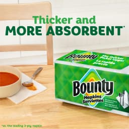 Bounty Paper Napkins, White, 200 Count - Thumbnail 2
