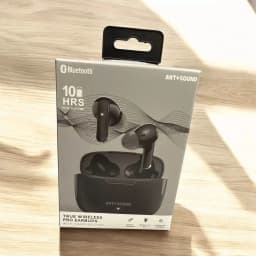 RHEA- Art + Sound Bluetooth True Wireless Pro Ear Buds Black Built In Mic Charge Case - Thumbnail 2