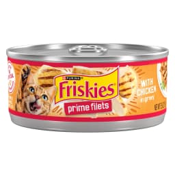 Purina Friskies Prime Filet, Chicken in Gravy, Wet Cat Food, 5.5 oz Can, - Thumbnail 1