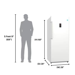 Conserv 14 cu.ft. Convertible Upright Freezer/Refrigerator Garage Ready in White - Thumbnail 2