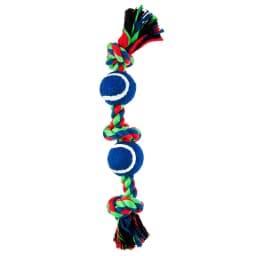 Vibrant Life Chomp and Tug Buddy Tennis Balls Dog Chew Toy - Thumbnail 1