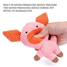 Dog Chew Toys For Aggressive Chewers, Large And Medium Breed Dogs, Indestructible Ball Dispenser With Teeth Cleaning Sound And Cute Small Design C - Thumbnail 4