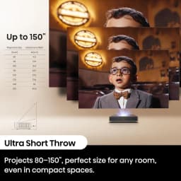 Restored Hisense PT1 Ultra Short Throw Triple Laser Projector, 4K UHD, Google TV, 80'' - 150'', 2500 Lumens - Thumbnail 7