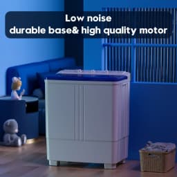Auertech Portable Washing Machine, 20lbs Twin Tub Washer with Drain Pump Mini Compact Semi-Automatic Washer Spinner - Thumbnail 6