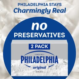 Philadelphia Cream Cheese, 2 Blocks, for Recipes and Baking, Original, No Artificial Preservatives, Flavors or Dye, 8 oz - Thumbnail 2