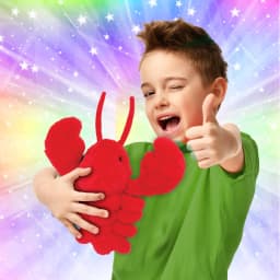 DolliBu Plush Red Lobster Stuffed Animal - 14 inch - Thumbnail 2
