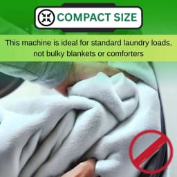 Equator All-in-One 4600 Washer Dryer Combo, Ventless/Vented, Pet Cycle, 1.62 cu.ft / 15 lbs, 110V, White - Thumbnail 3