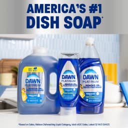 Dawn Platinum Refill Jug Dish Soap, Dishwashing Liquid, Bleach Alternative Clean Lemon, 51.5oz - Thumbnail 8