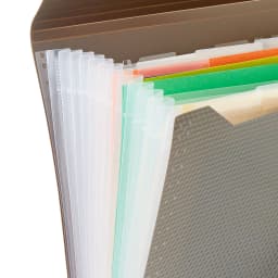 Pen+Gear 13-Pocket Letter-Size Expanding File Folder, Textured Gray - Thumbnail 5