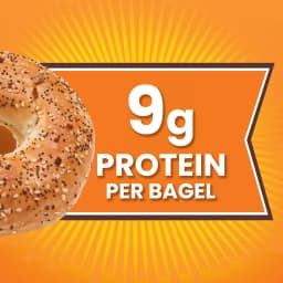Thomas' Everything Bagels, 6 count, 9g Protein, Kosher Bagels, 18 oz Bag - Thumbnail 2