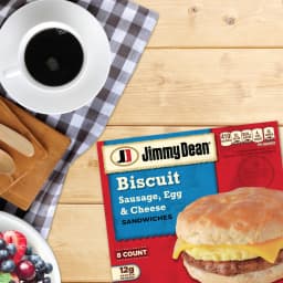 Jimmy Dean Frozen Breakfast Sandwich, Sausage Egg & Cheese Biscuit, 8 Count - Thumbnail 6