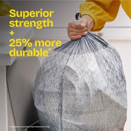 Glad ForceFlex MaxStrength 13-Gallon Drawstring Tall Kitchen Bags, Lemon Fresh Bleach Scent, 20 Bags - Thumbnail 5