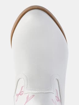 Wonder Nation Toddler, Little & Big Girls Bow Western Boots - Thumbnail 4