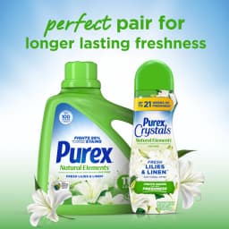 Purex Natural Elements Liquid Detergent, Fresh Lilies & Linen, 150 fl oz, 115 loads - Thumbnail 7