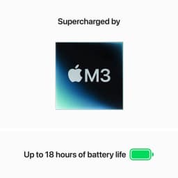 Restored Apple 15.3" MacBook Air Apple M3 chip 8-core CPU 10-core GPU 24GB RAM 512GB SSD - Midnight 2024 Good - Thumbnail 4
